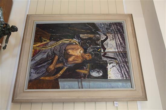 § Carel Weight (1908-1997) African Girl No.1, 40 x 30in.